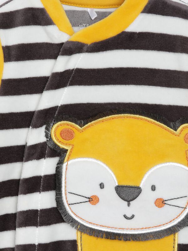 Velour Babysuit-Front Opening image number null